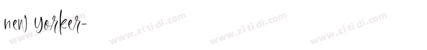 new Yorker字体转换